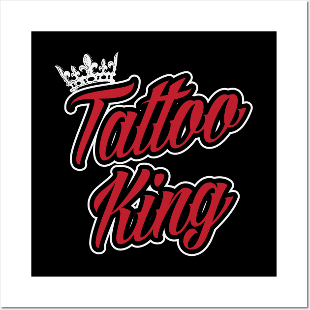 Tattoo King (black) Wall Art by nektarinchen